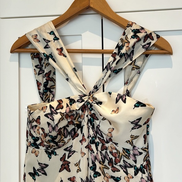 Ted Baker London Butterfly Halter Dantout Dress Women Size 8 - Picture 11 of 17